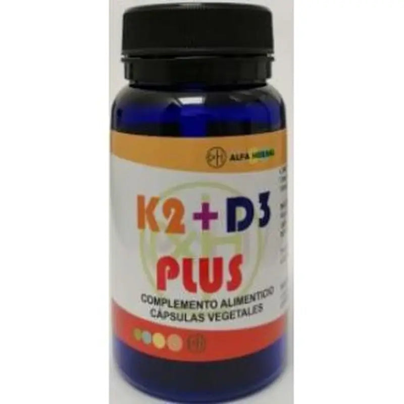 Alfa Herbal  K2+D3 Plus 60V Cápsulas Vegan