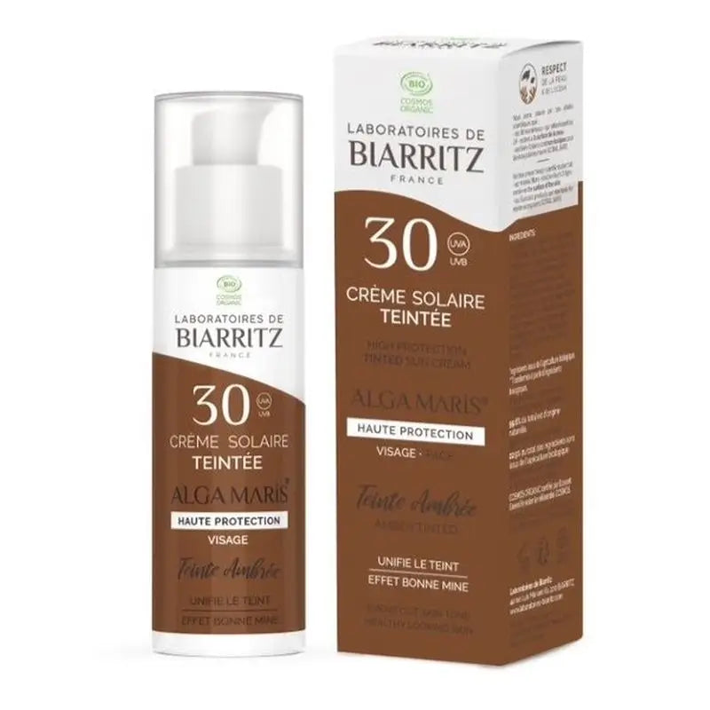 Alga Maris - Lab. Biarritz Crema Facial Color Amber Spf50 50Ml.