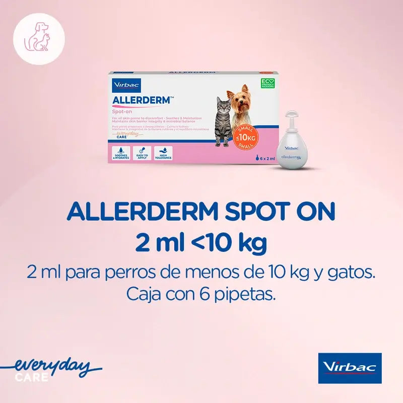 Virbac Allerderm Spot-On 2 ml 6 Pipettes