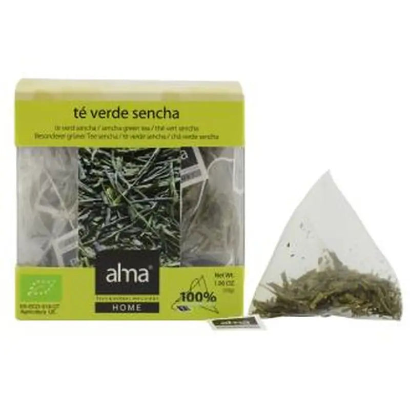 Alma Home Te Verde Sencha Infusion 15Piramides. Eco Vegan