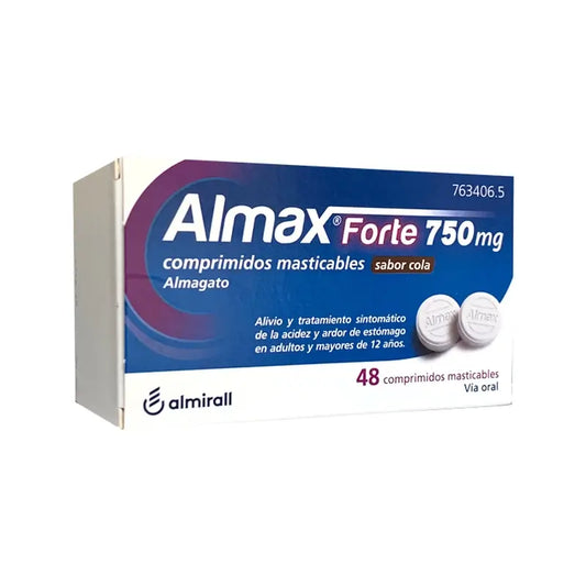 Almax 750 Mg Cola Flavour, 48 chewable tablets