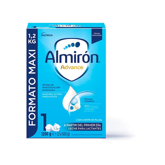 Almirón Advance 1, Leche De Inicio En Polvo para Bebé, a partir del Primer Día, 1200g