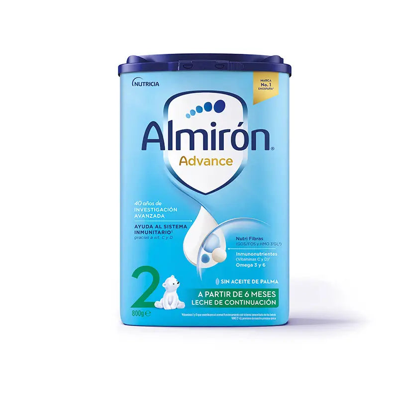 Almirón Advance 2, Leche de Continuación en Polvo para Bebé, a partir de 6 Meses, 800g