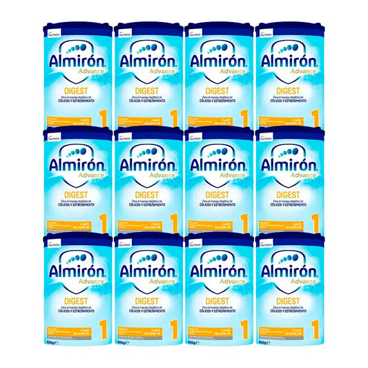 Almiron Advance Digest 1, Anti-Colic & Constipation Baby Starter Milk, 12 x 800 grams