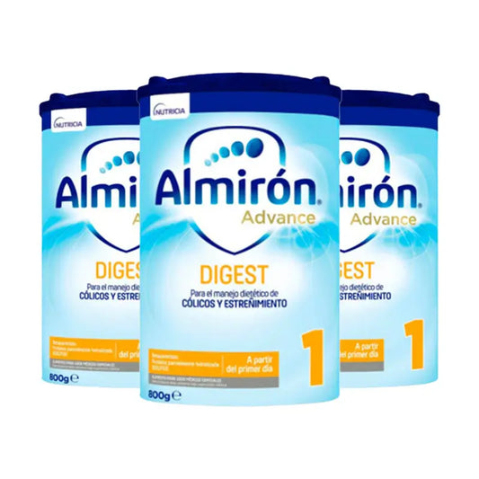 Almirón Advance Digest 1, Leche De Inicio Bebé Anti-Cólico Y Estreñimiento, 3 X  800g