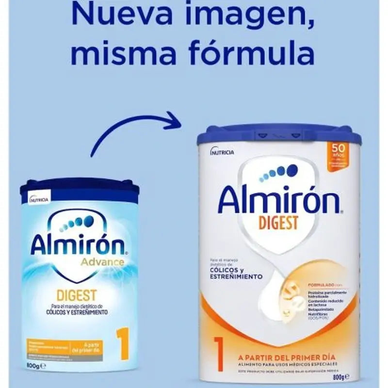 Almiron Advance Digest 1, Anti-Colic & Constipation Baby Starter Milk, 8 x 800 grams