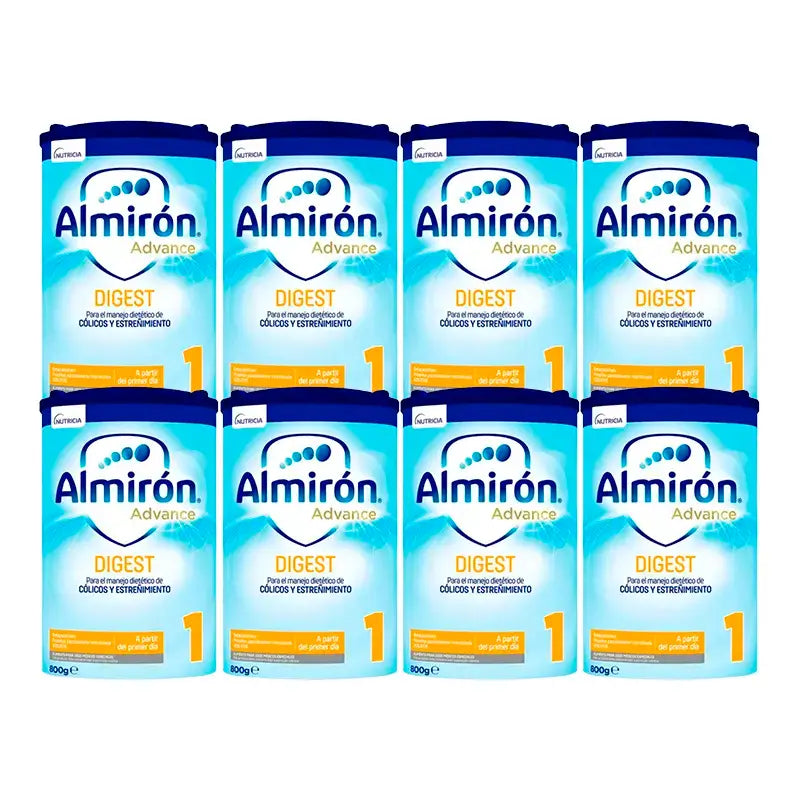 Almiron Advance Digest 1, Anti-Colic & Constipation Baby Starter Milk, 8 x 800 grams