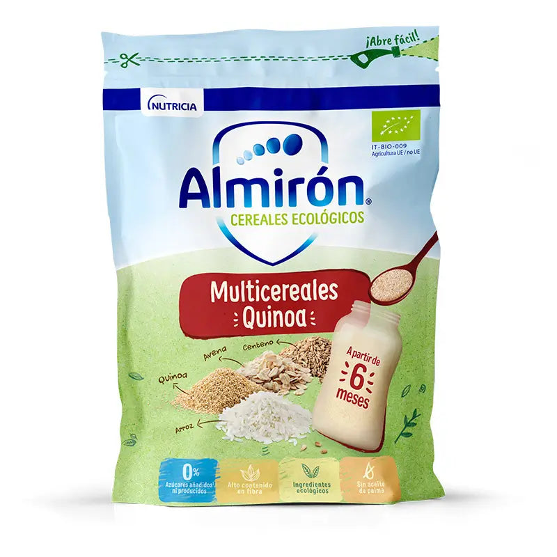 Almirón Cereales Infantiles Ecológicos Multicereales con Quinoa, 200g