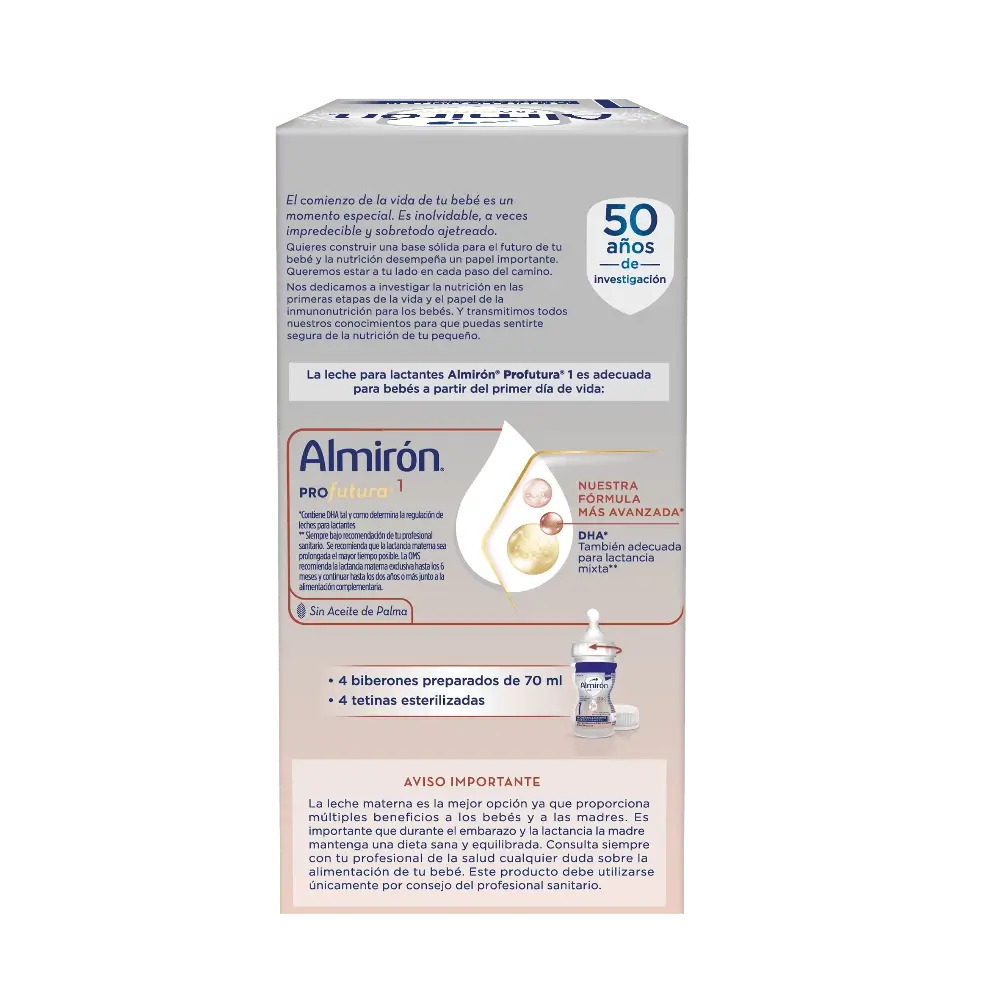 Almirón Profutura 1 Mini Bottles, Baby Starter Milk from Day One, 4x70ml, 280ml