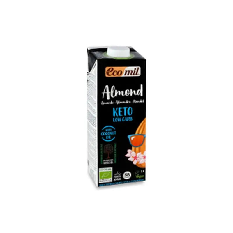 Almond Ecomil Bebida Almendra Nature Keto 1Lt 6Uds. Bio