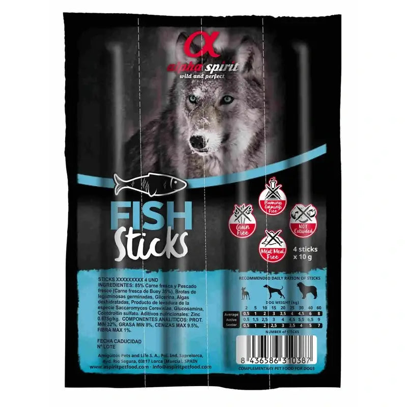 Alpha Spirit Alpha Spirit Canine Fish Sticks 16X4Servings