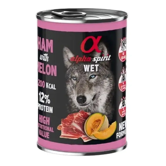 Alpha Spirit Alpha Spirit Alpha Spirit Canine Ham With Melon Can 6X400Gr