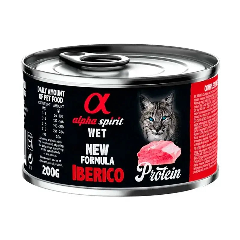 Alpha Spirit Alpha Spirit Feline Iberico Canned Box 6X200Gr