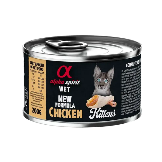 Alpha Spirit Alpha Spirit Feline Kitten Chicken Tin Box 6X200Gr