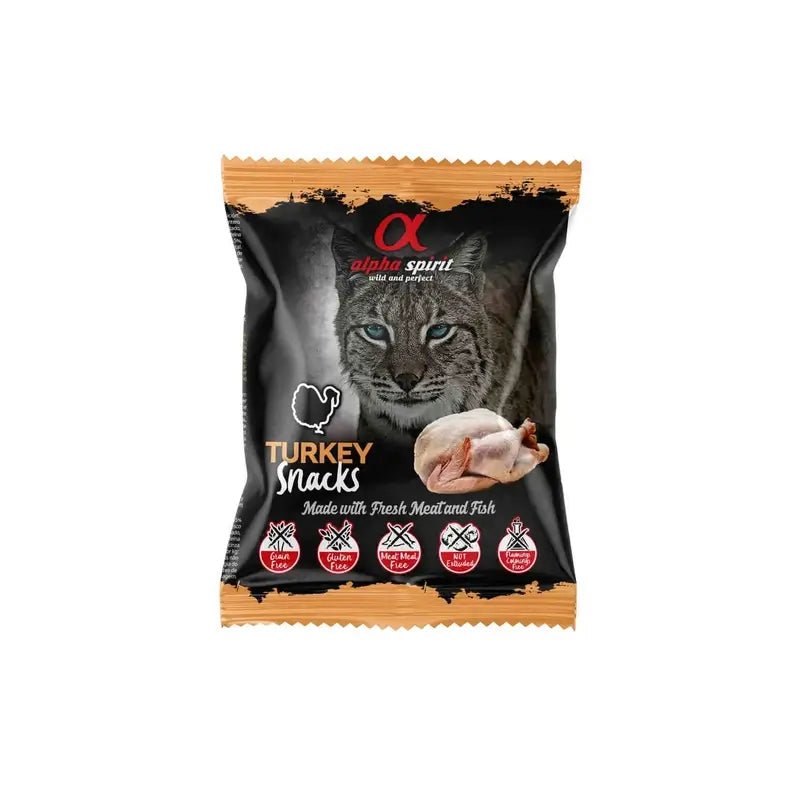 Alpha Spirit Alpha Spirit Feline Turkey Snacks 24X50Grs