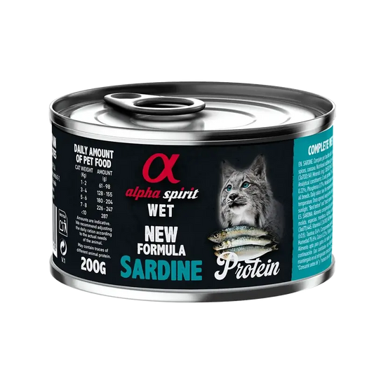 Alpha Spirit Alpha Spirit Feline Sardine Canned Box 6X200Gr