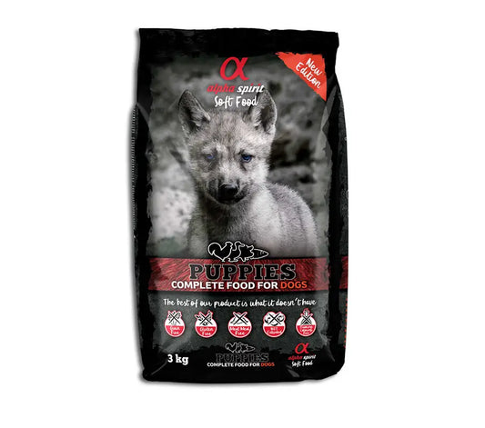 Alpha Spirit Canine Puppy Semihumedo 3Kg, pienso para perros