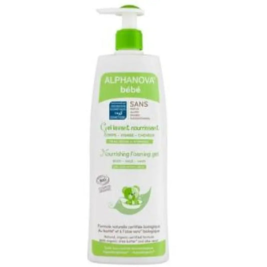 Alphanova Gel Dermolimpiador Nutritivo Bebe 500Ml. Bio