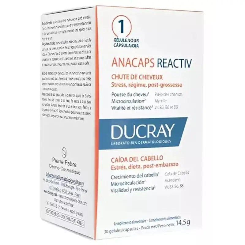 Ducray Anacaps Reactiv 30 cápsulas