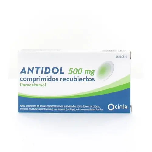 Antidol 500 mg 20 comprimidos Recubiertos