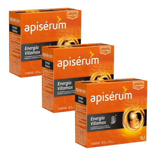 Apiserum Triplo Energia Vitamax 3 x 18 Vials