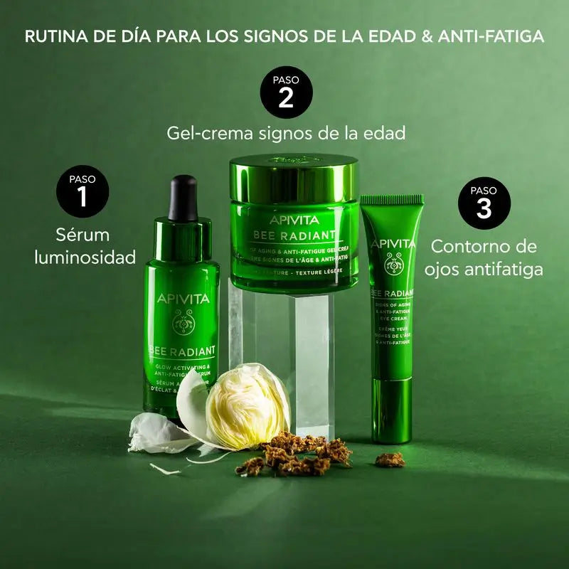 APIVITA Bee Radiant Serum Luminosidad y Antifatiga con Peonía Blanca y Propóleo Patentado