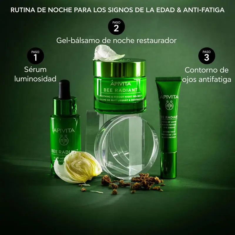 APIVITA Bee Radiant Serum Luminosidad y Antifatiga con Peonía Blanca y Propóleo Patentado