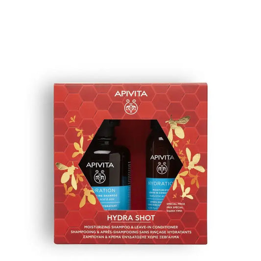 Apivita Box - Moisturising Shampoo + Moisturising Leave-In Conditioner 100Ml, 2 units