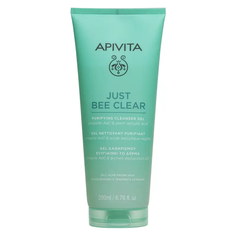 Apivita Just Bee Clear Purifying Cleansing Gel, 200 ml