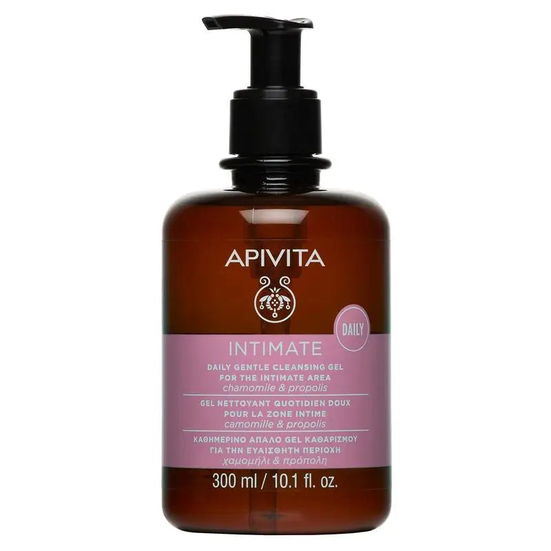 Apivita Intimate Gel Limpiador Suave Daily Con Camomila Y Propóleo , 300 ml