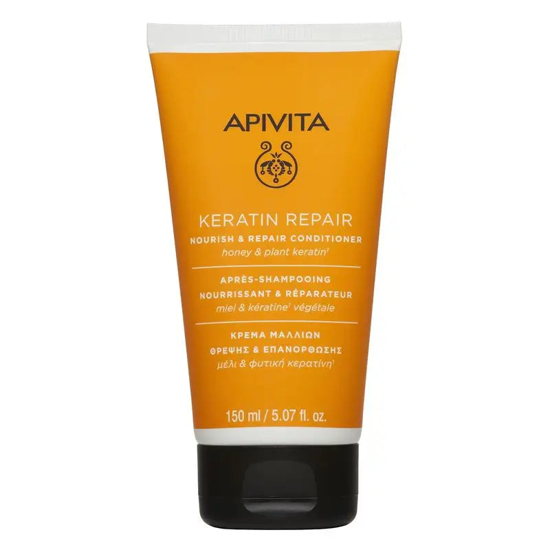 Apivita Keratin Repair Acondicionador Nutre En Profundidad Y Reconstruye , 150 ml