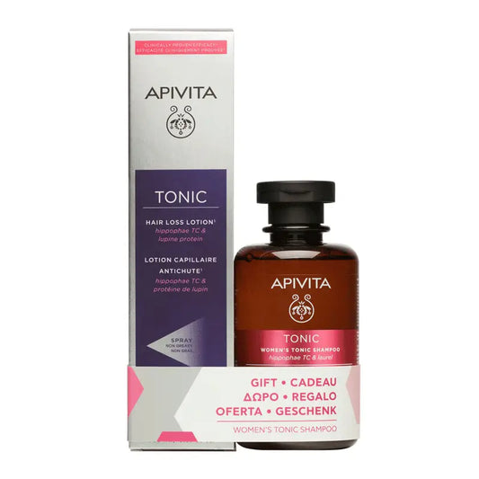 APIVITA Loción Anticaída 150ml + Regalo Champú Tonificante 250ml  Mujer