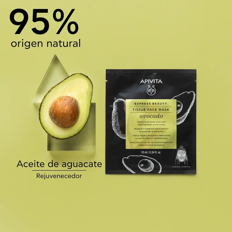 APIVITA Express Beauty Soothing Moisturising Mask with Avocado