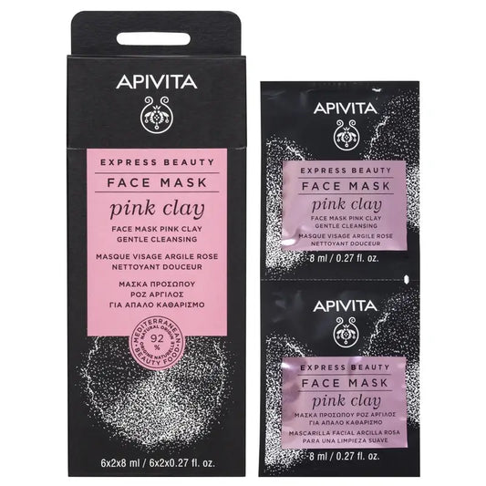 APIVITA Express Beauty Gentle Cleansing Mask with Pink Clay