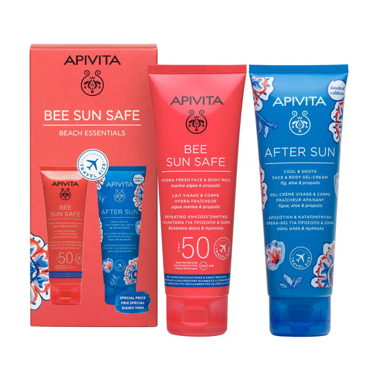 Apivita Promoción - Esenciales De Playa Hydra Fresh Leche Spf50 + Gel-Crema Aftersun