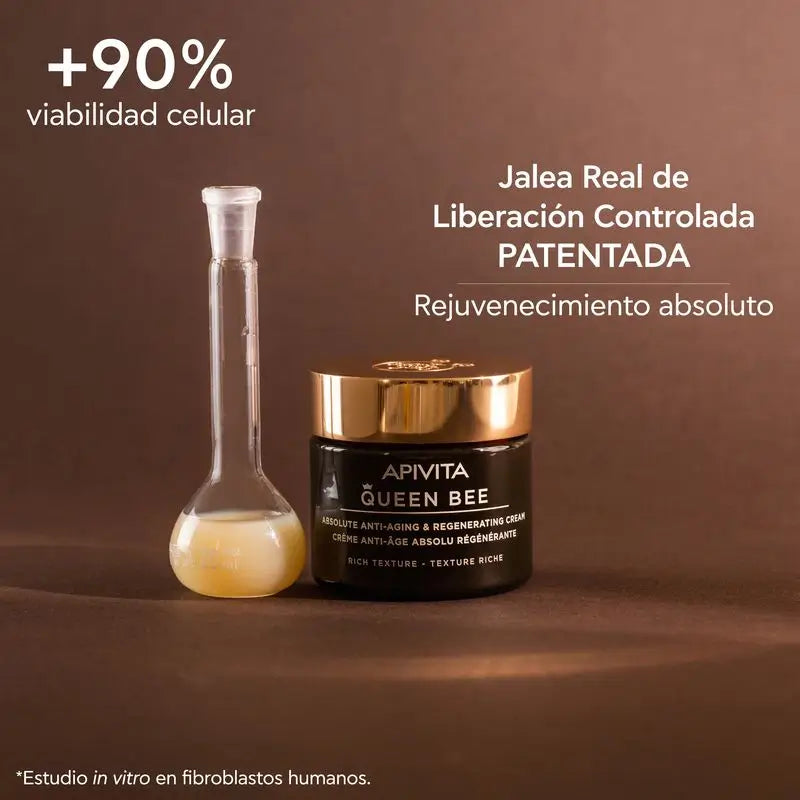 APIVITA Queen Bee Crema Regeneradora Antiedad Absoluto Textura Rica 50 ml