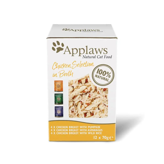 Applaws Cat Sobre Caldo Pollo Multipack 12X70