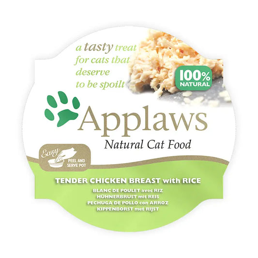 Applaws Cat Tarrina Pechuga Pollo Y Arroz 10X60Gr