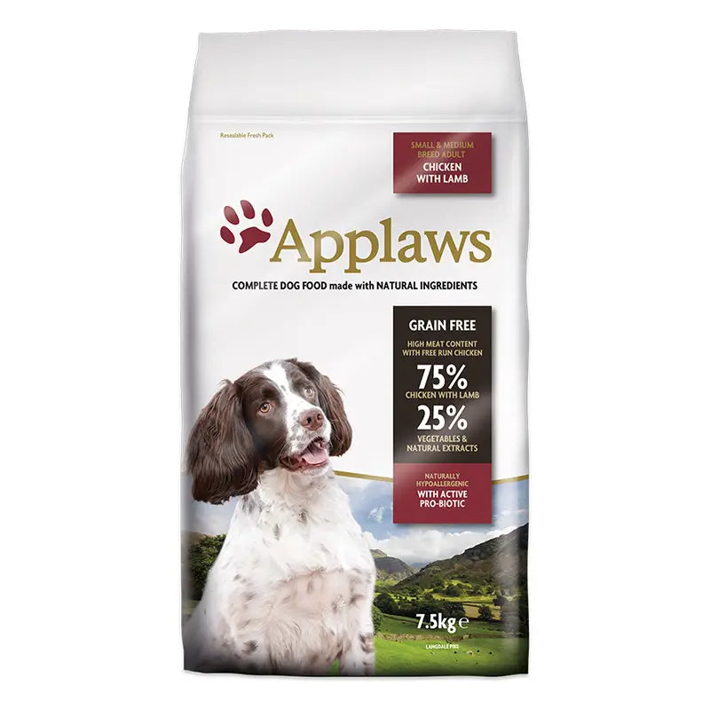 Applaws Dog Dry Adulto Raza Peq Medianas Pollo Cordero 7,5Kg