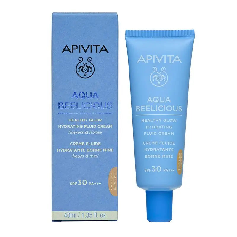 Apivita Aqua Beelicious Crema Fluida Iluminadora SPF30, 40 ml