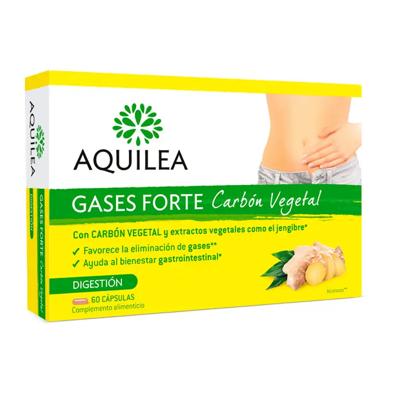 Aquilea Gases Forte Carbon Vegetal, 60 cápsulas