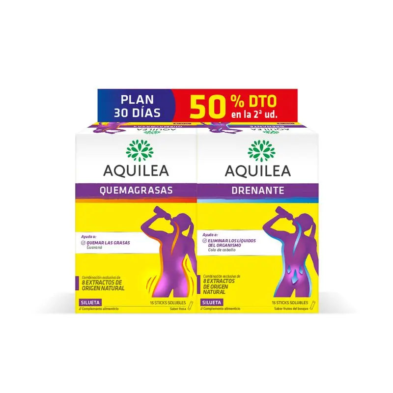 Aquilea Fat Burning Pack + Aquilea Drainage Pack 50% off