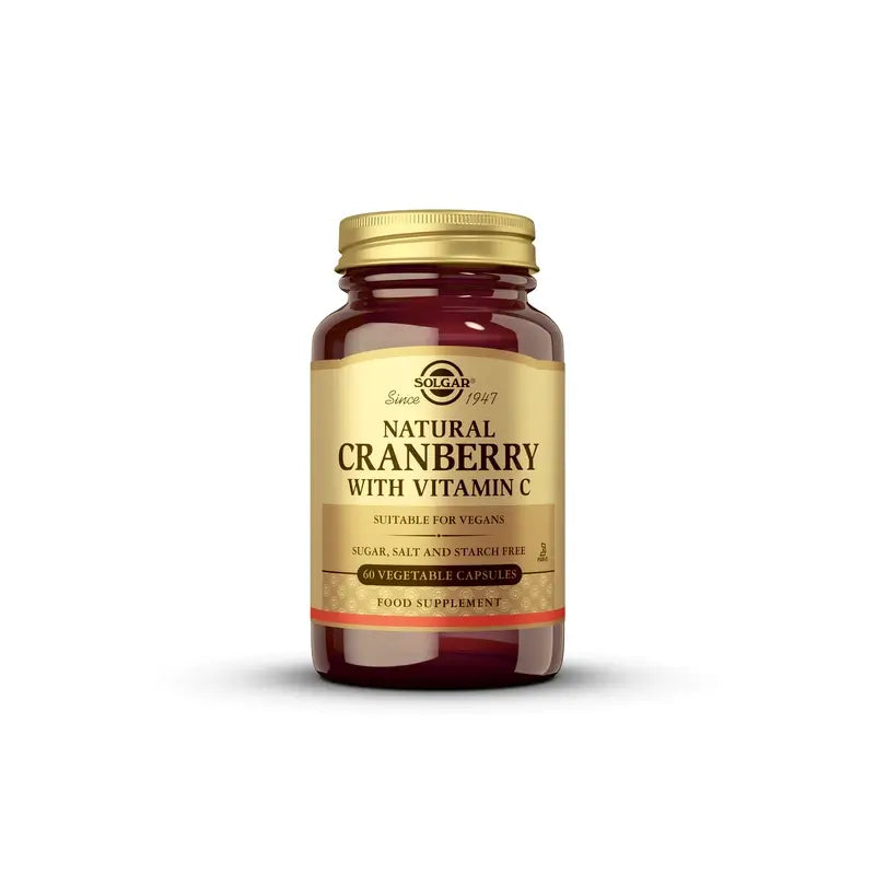 Solgar Cranberry with Vitamin C 60 vegetarian capsules