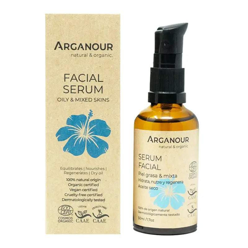 Arganour Facial Nourishing Facial Serum Oily/Mixed Skin, 50 Ml