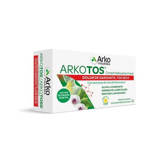 Arkotos Dry Cough 24 Cough Suppressant Tablets Arkopharma