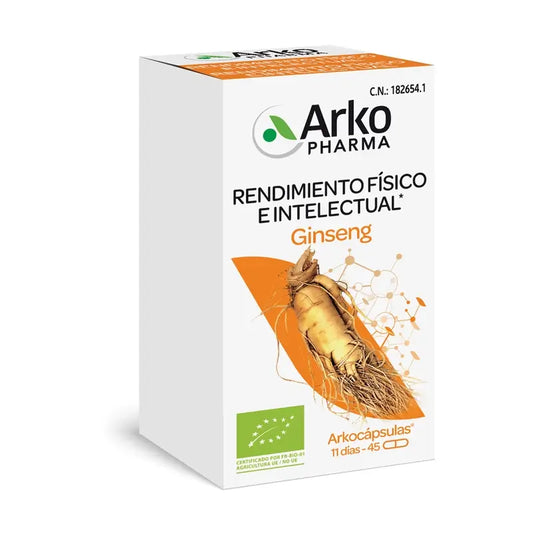 Arkocápsulas Ginseng Bio 45 capsules Arkopharma