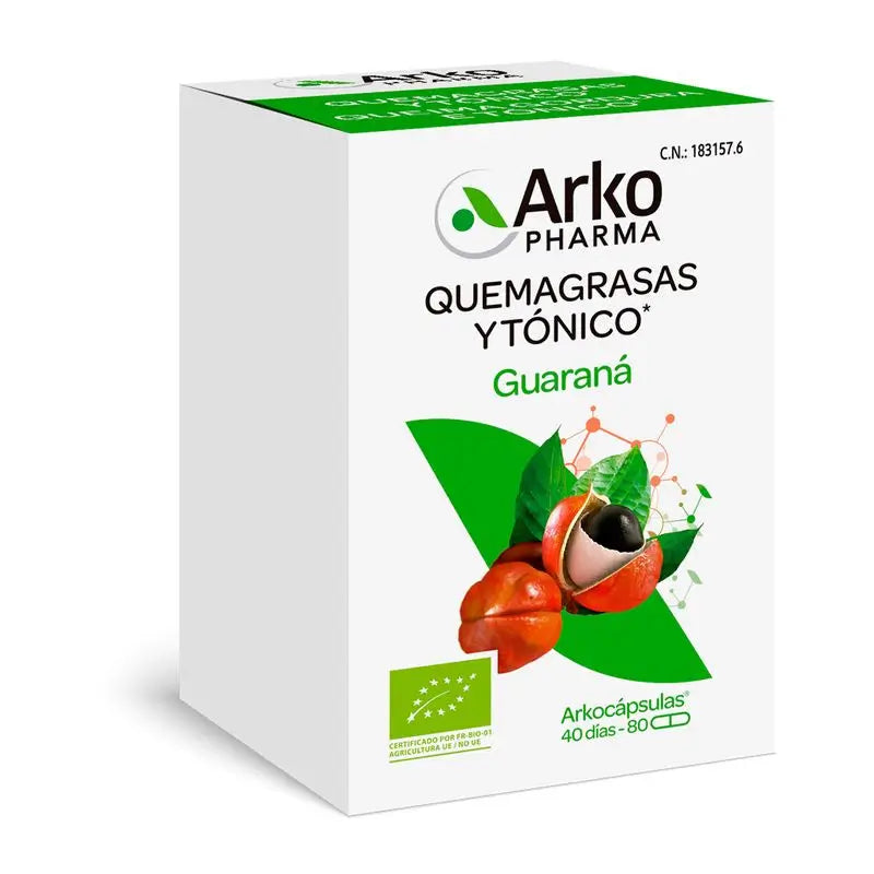 Arkocápsulas Guaraná Bio 80 Cápsulas Arkopharma