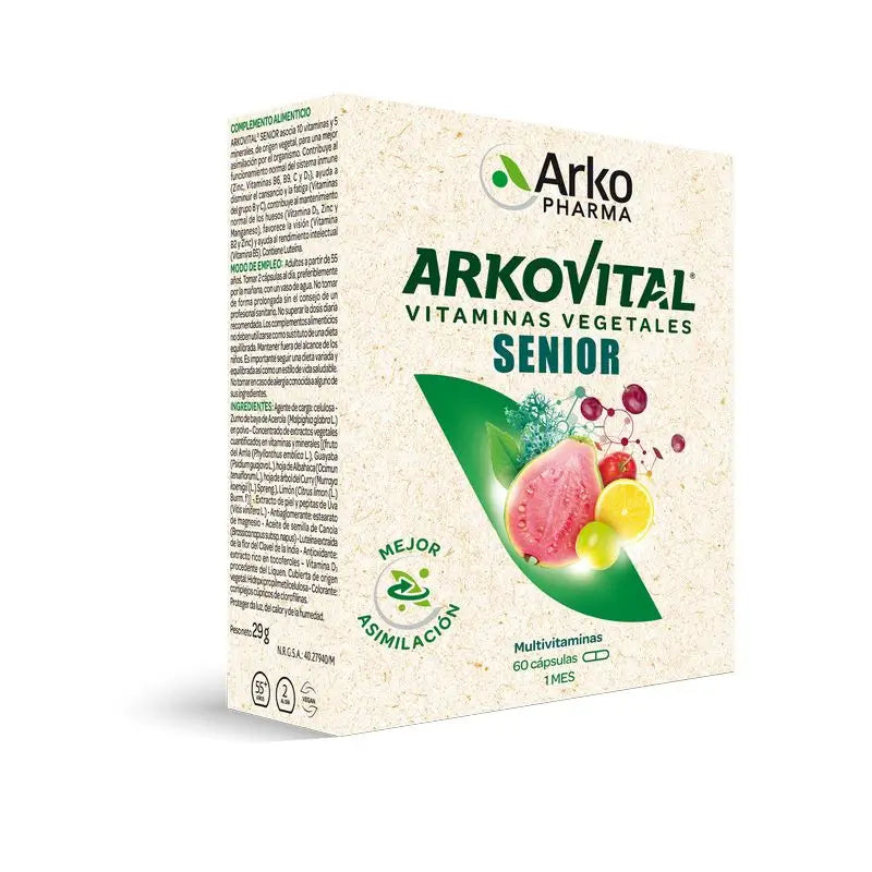 Arkovital Senior 60 Cápsulas Arkopharma