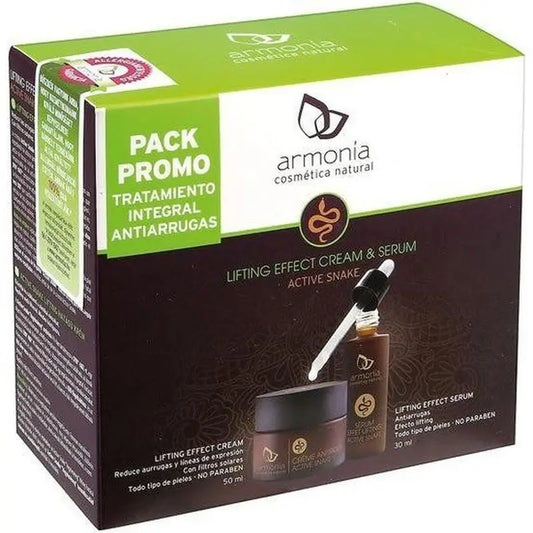 Armonia Pack Veneno Serpiente Crema+Serum Active Snake