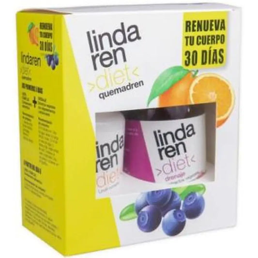 Artesania Pack Lindaren Diet Quemadren 30Dias